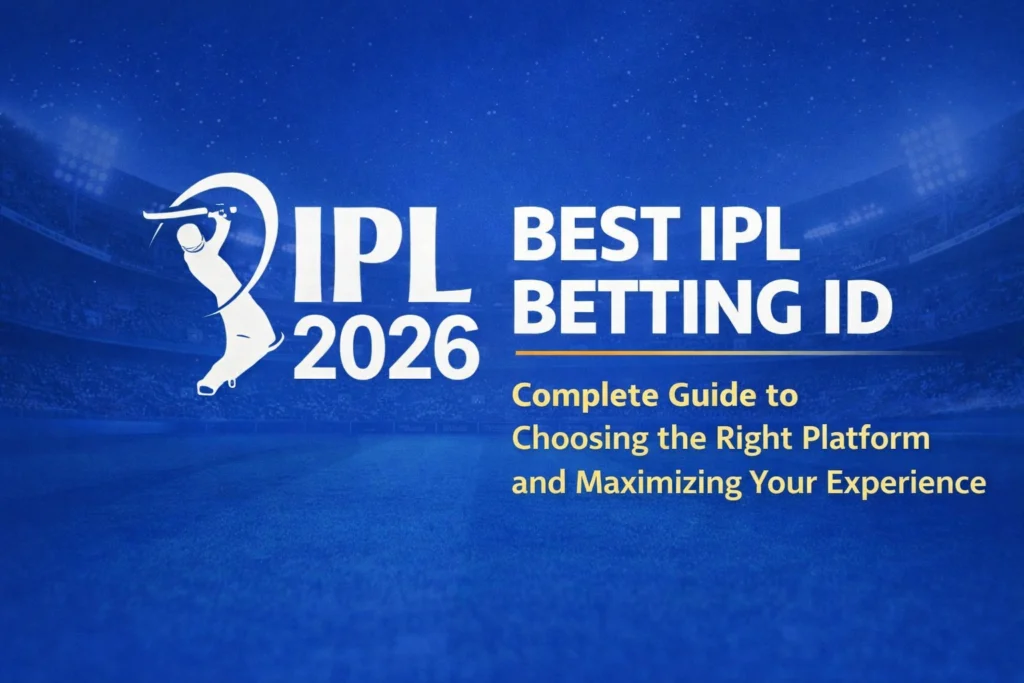 Best IPL Betting ID 2026 complete guide banner with IPL logo and blue background