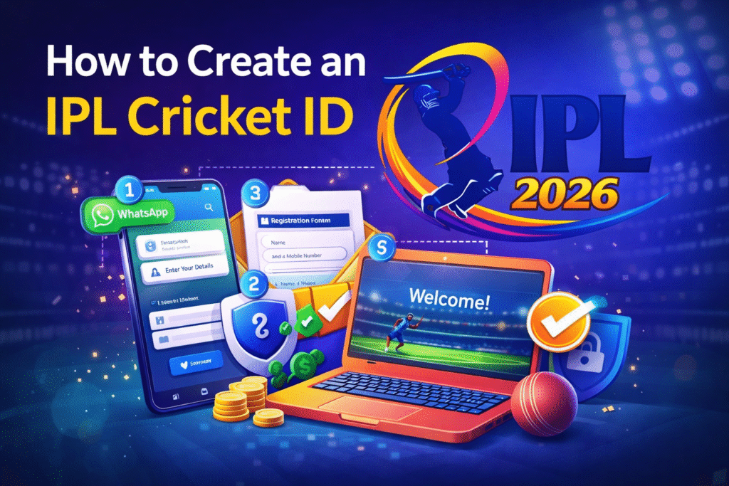 How to create IPL Cricket ID with IPL 2026 logo and step-by-step registration process