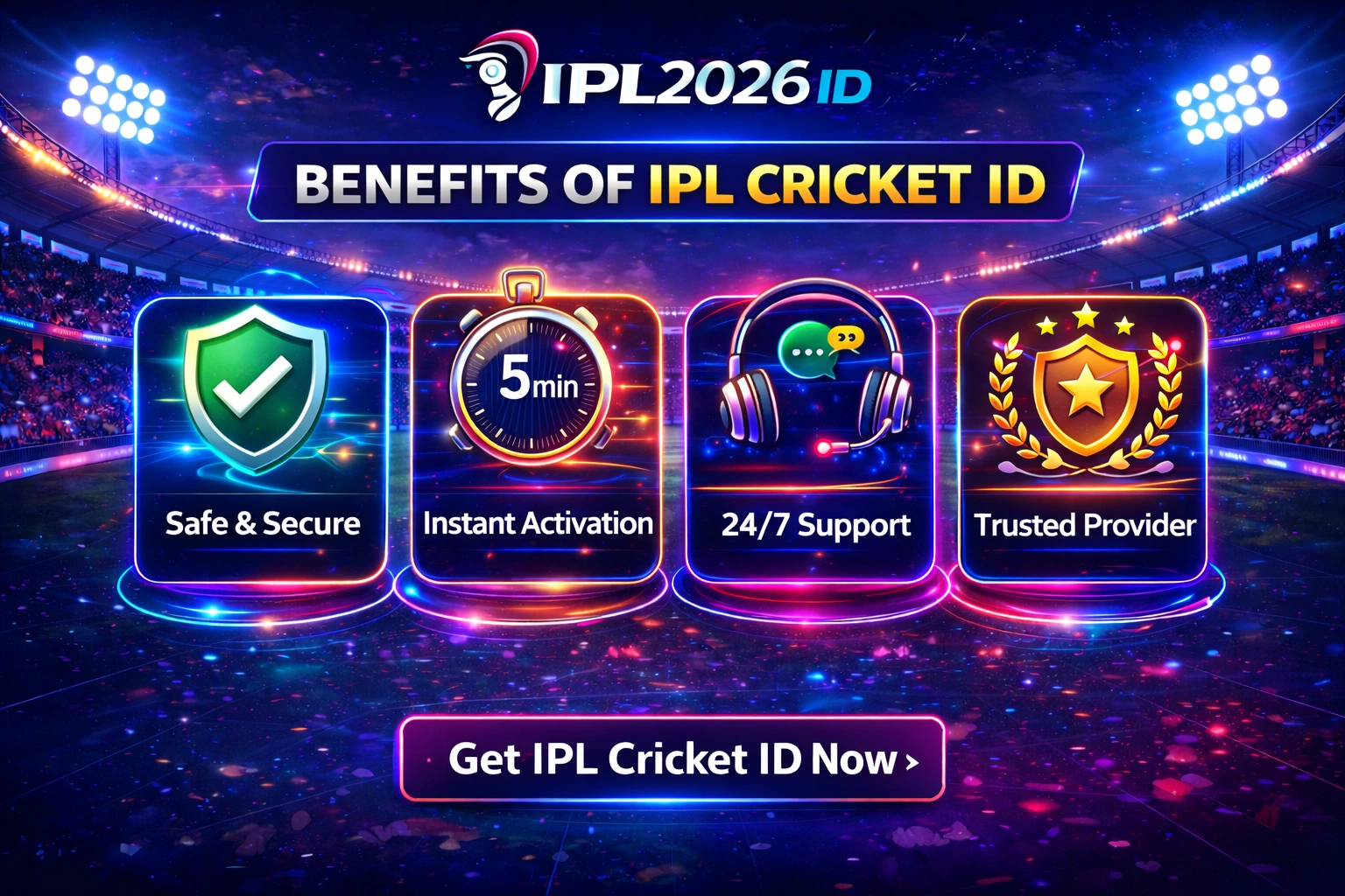 Benefits of IPL Cricket ID secure betting platform and instant activation