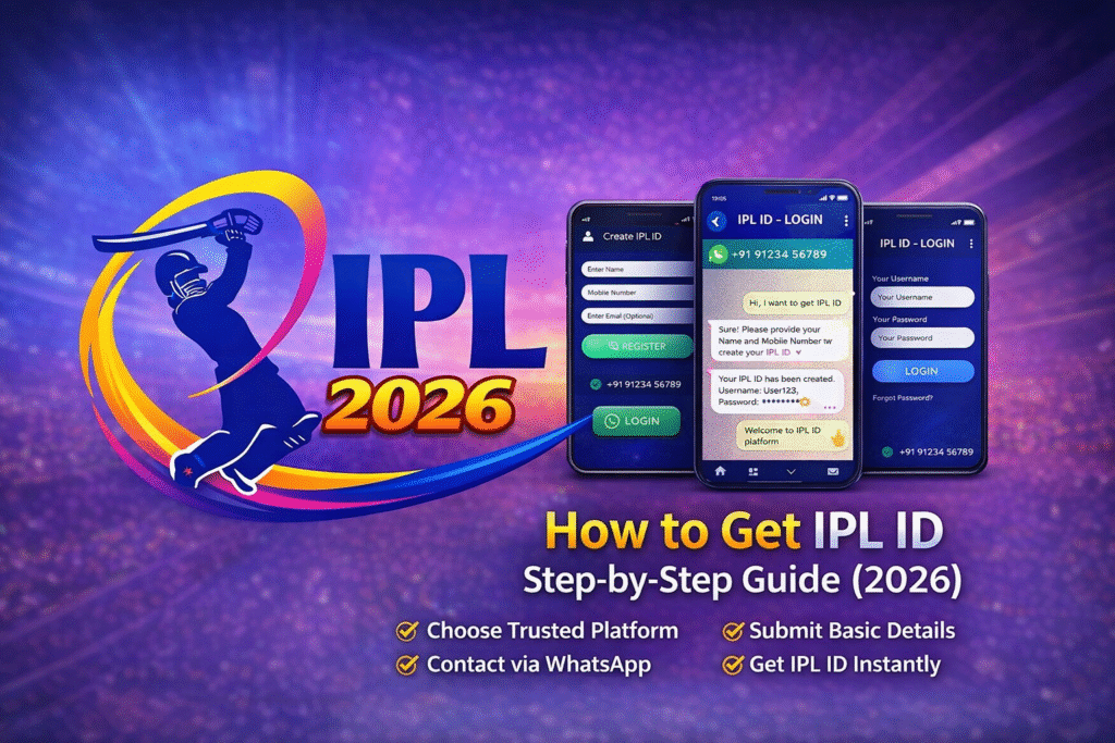 How to Get IPL ID 2026 – Step-by-Step Guide with IPL Logo Horizontal Image