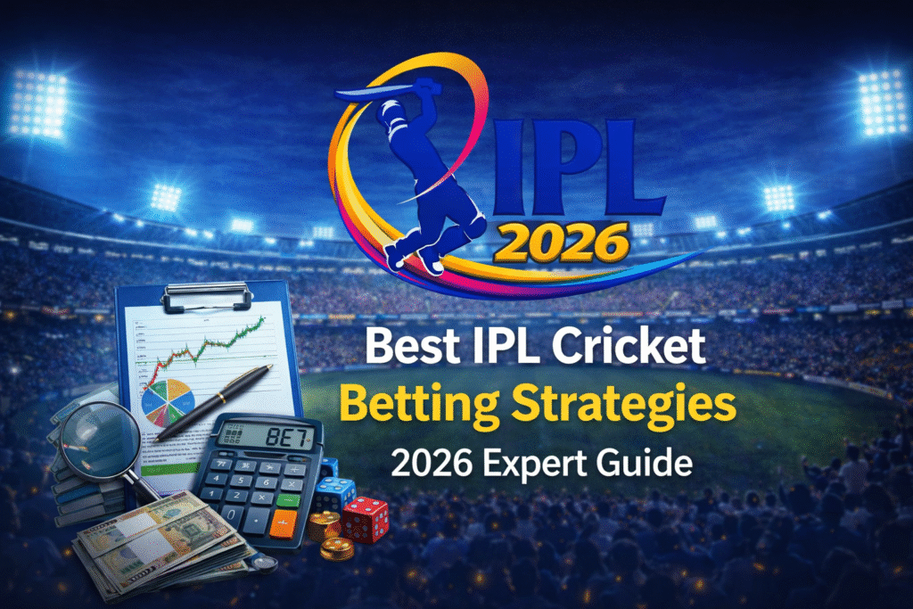 IPL cricket betting strategies 2026 with IPL logo and betting tips concept