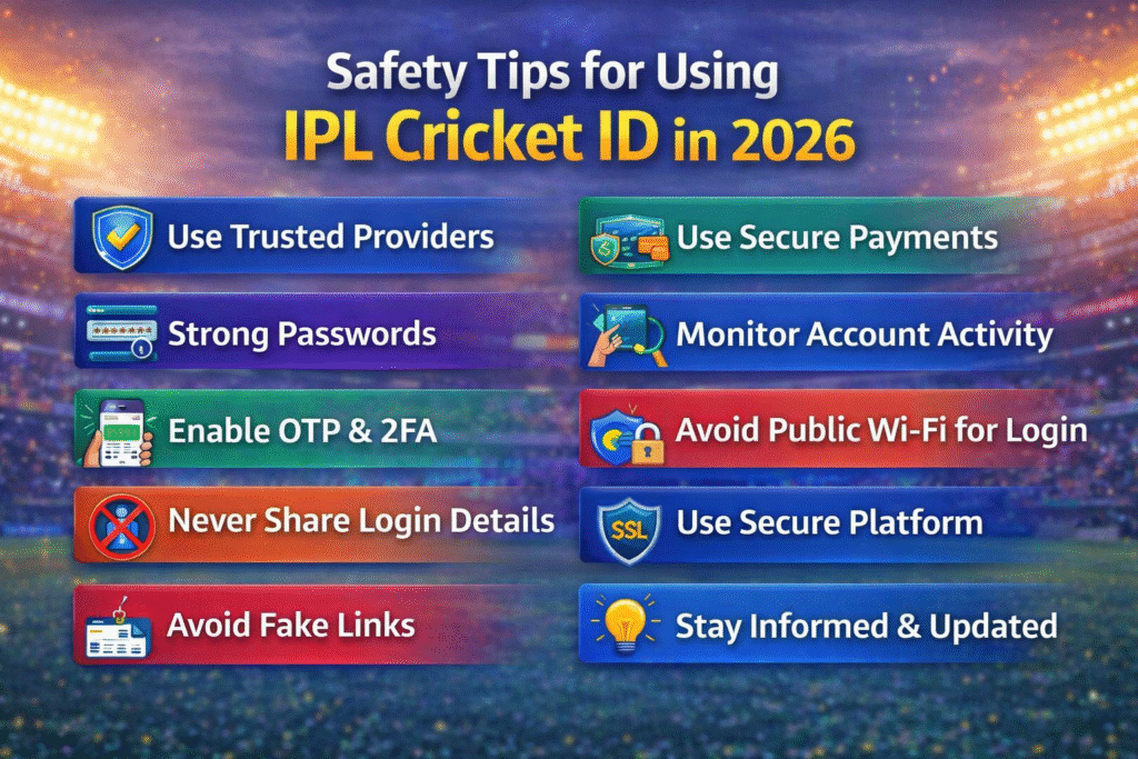 IPL Cricket ID Safety Tips 2026 – Secure Login, OTP Verification and Safe Online Payments