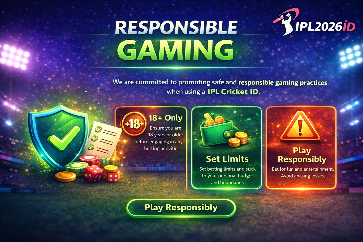 Responsible gaming IPL Cricket ID safe betting guidelines