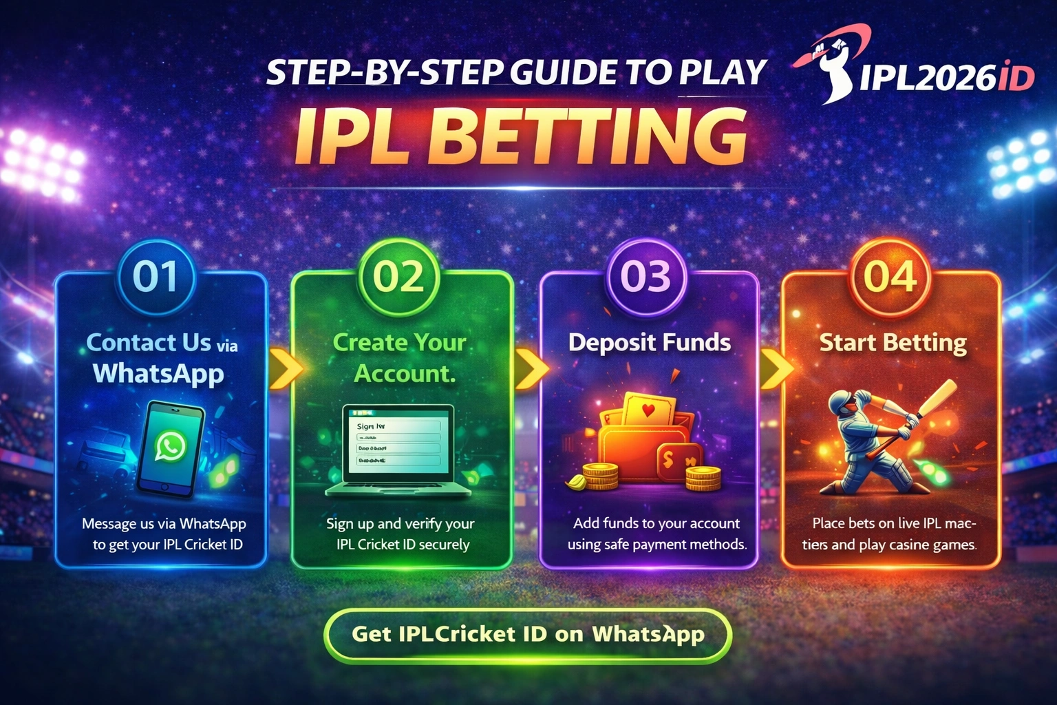 Step by step guide to play IPL betting with IPL Cricket ID