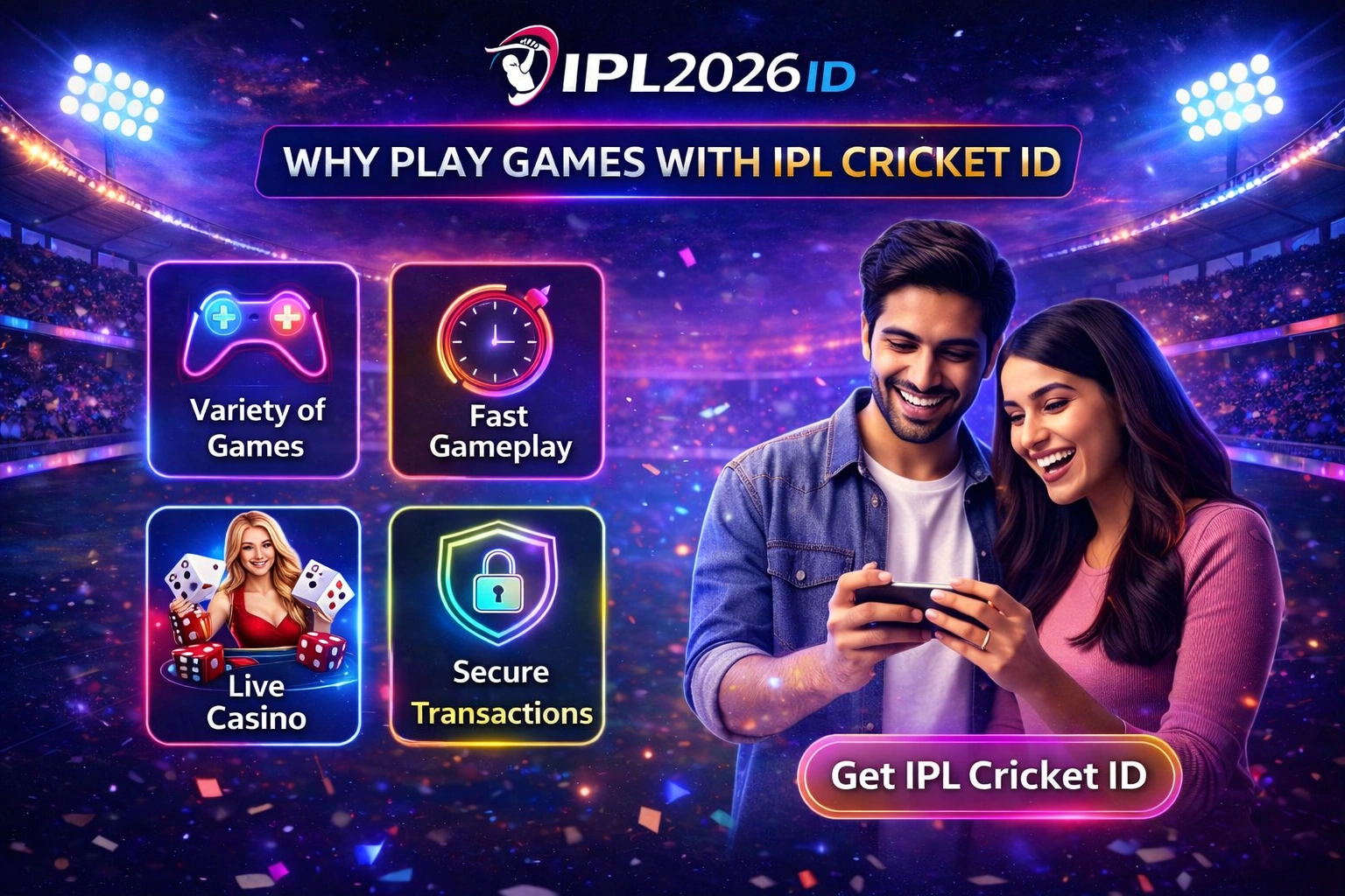 Why play games with IPL Cricket ID including casino games and secure betting