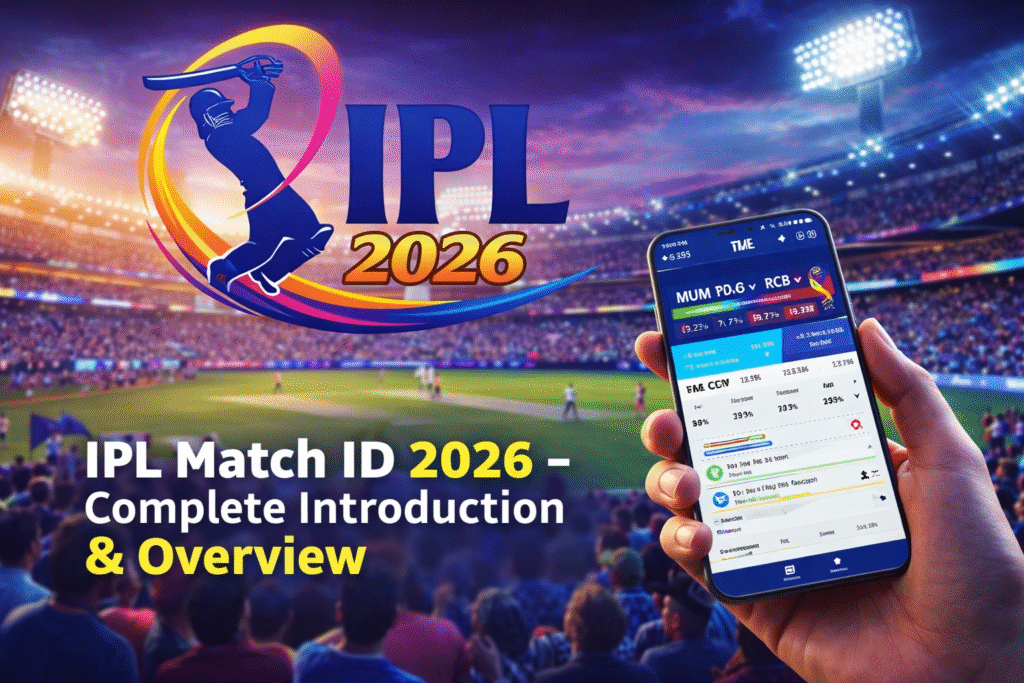 IPL 2026 logo with match ID concept