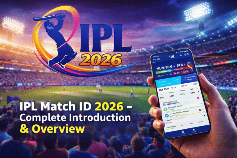 IPL 2026 logo with match ID concept